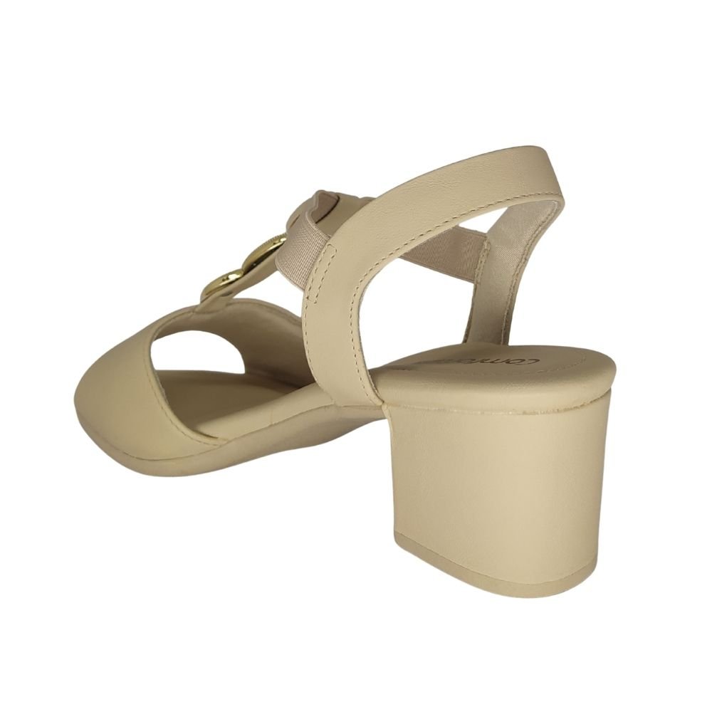 Sandália Feminina Comfortflex Ajuste em Elástico Nude 3