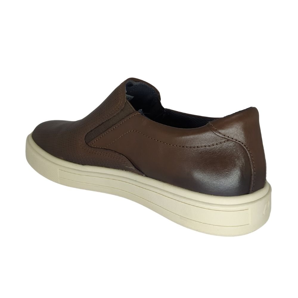Sapaténis Pegada Slip On em Couro Marrom 3
