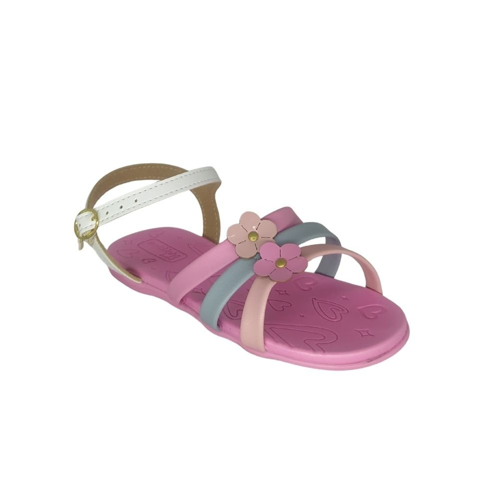 Sandália Rasteira Molekinha Infantil Rosa 2