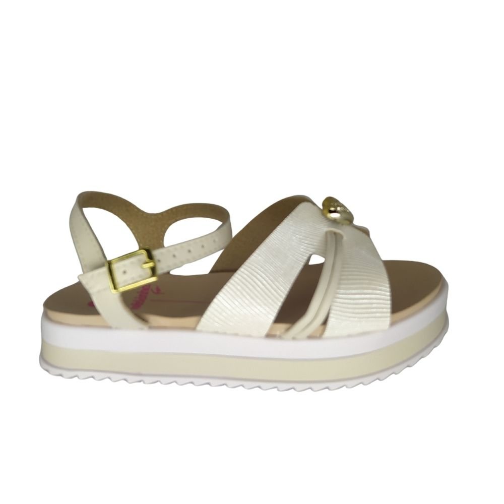 Sandália Infantil Molekinha Plataforma Branco 2