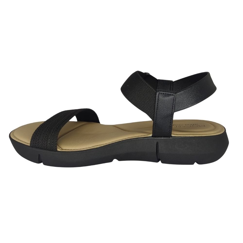 Sandália Feminina Modare com Ajuste em Elástico Preto 3