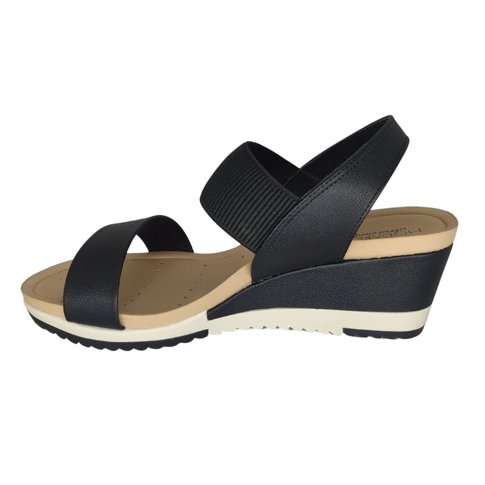 Sandália Feminina Modare Anabela com Elástico Preto 3