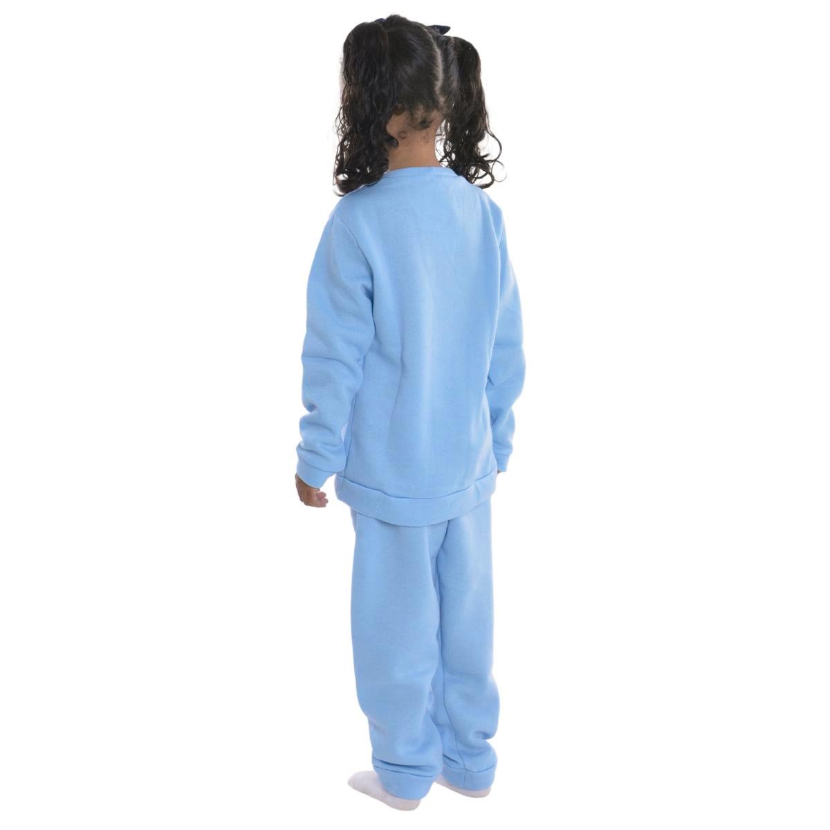 Pijama de Inverno Juvenil Feminino Suede Victory Azul