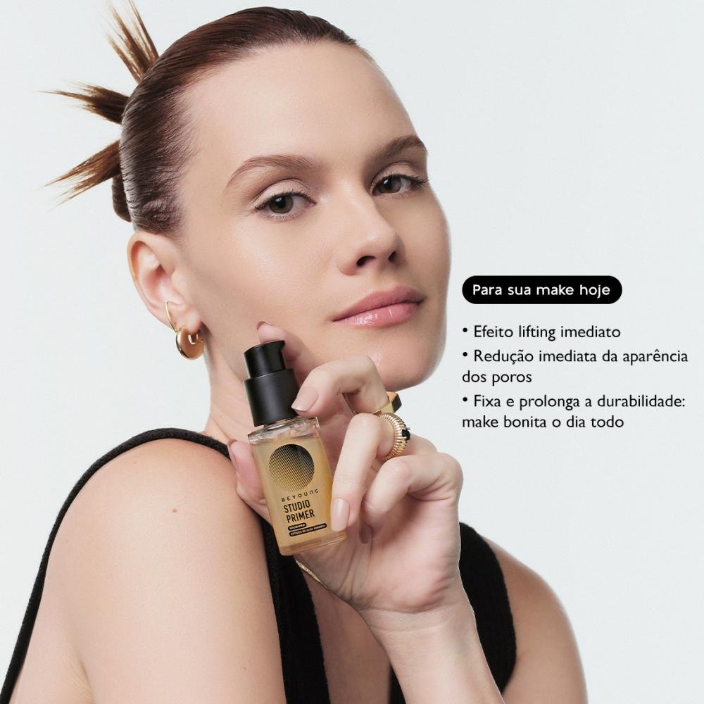 Beyoung Primer Facial Acabamento Matte ou Glow 30ml Studio 5