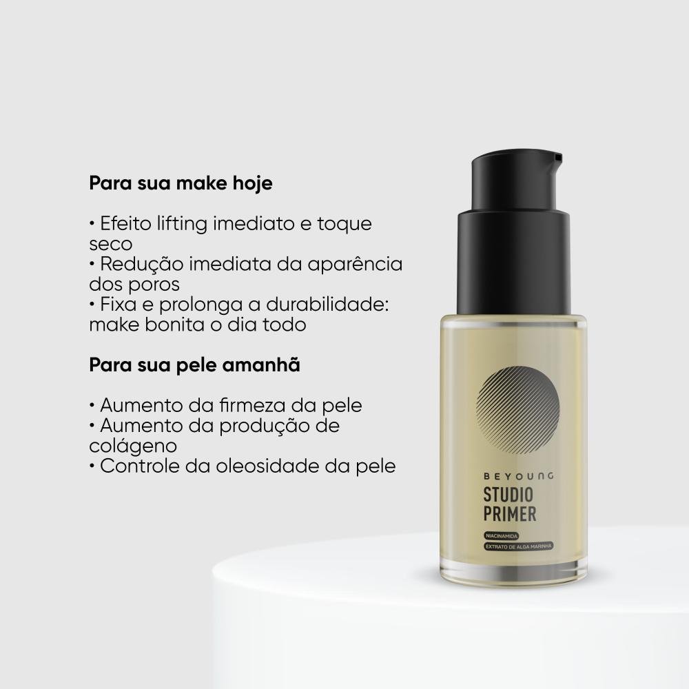 Kit Beyoung Dupla de Primers Matte - 2 Studio Primer 30ml ÚNICO 2