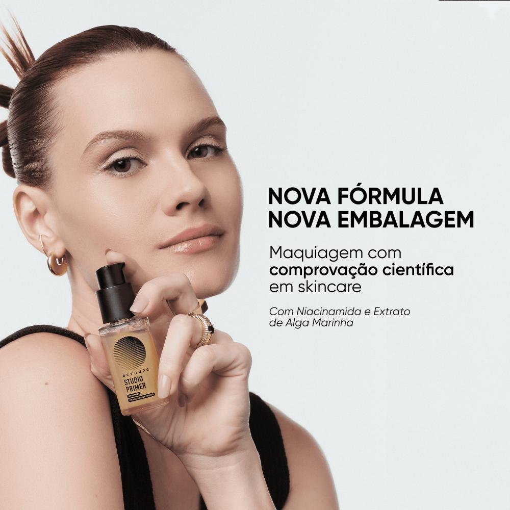 Kit Beyoung Dupla de Primers 1 Studio Matte e 1 Glow Rose ÚNICO 5