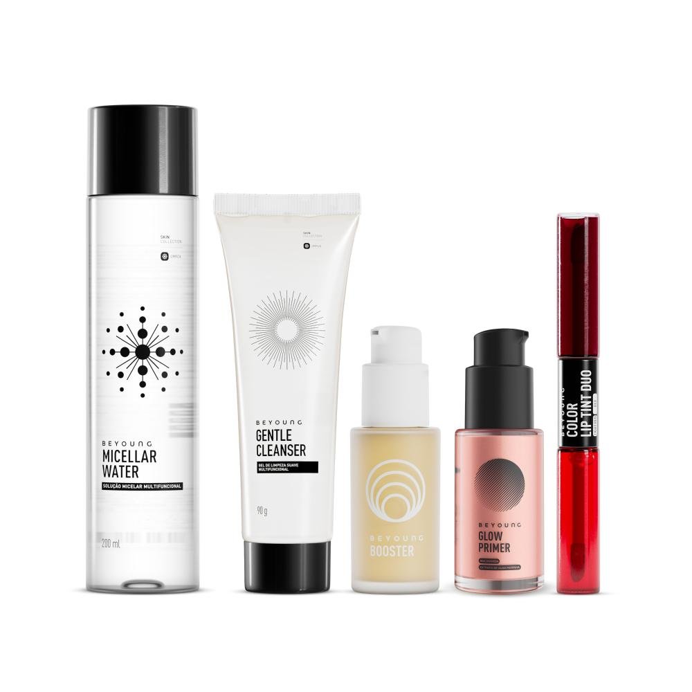 Kit Clássicos Beyoung Skincare e Make Rosé 5 produtos ÚNICO 1