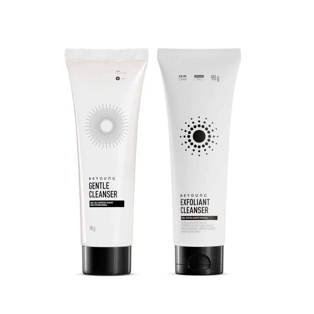 Kit Beyoung Dupla de Limpeza 1 Gentle Cleanser e 1 Exfoliant ÚNICO 1