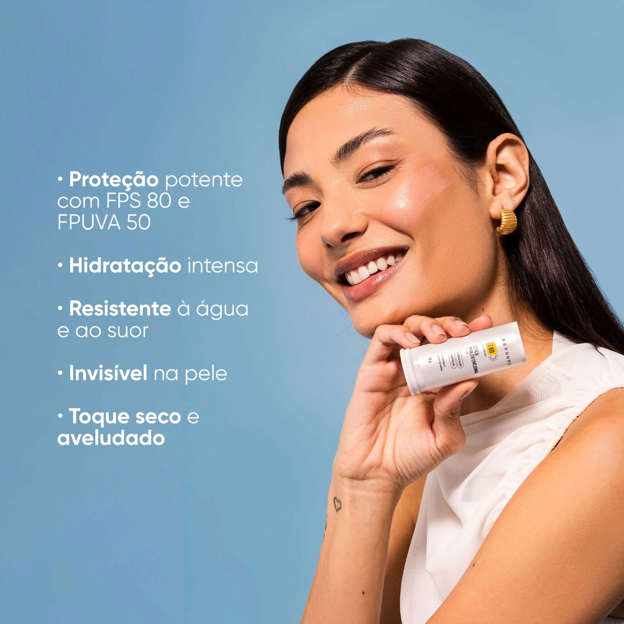 Kit Beyoung Dupla Proteção 1 FPS 30 e 1 Stick Incolor FPS 80 ÚNICO 4