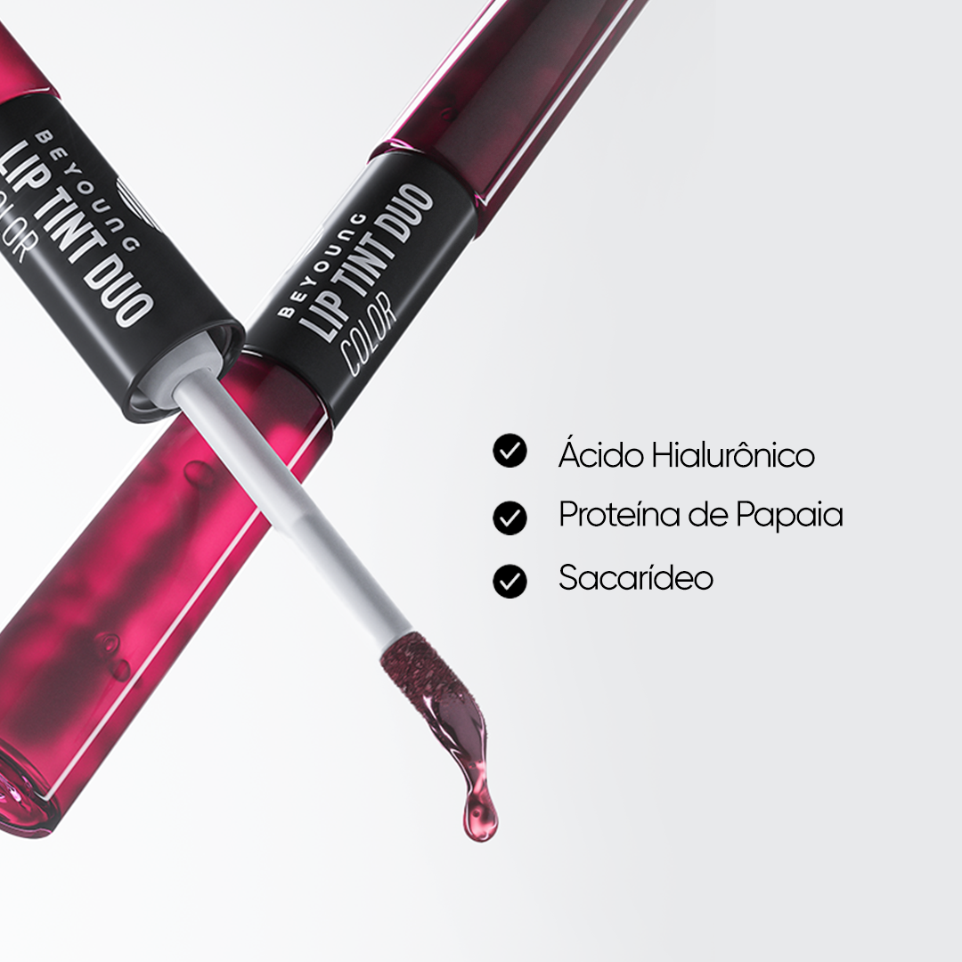 Beyoung Lip Tint Pink Duas Cores com Ácido Hialurônico 9,4g Pink 2