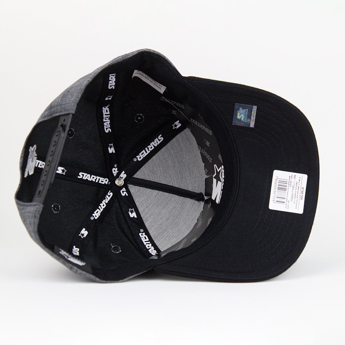 Boné Starter Visor Stripes Cinza