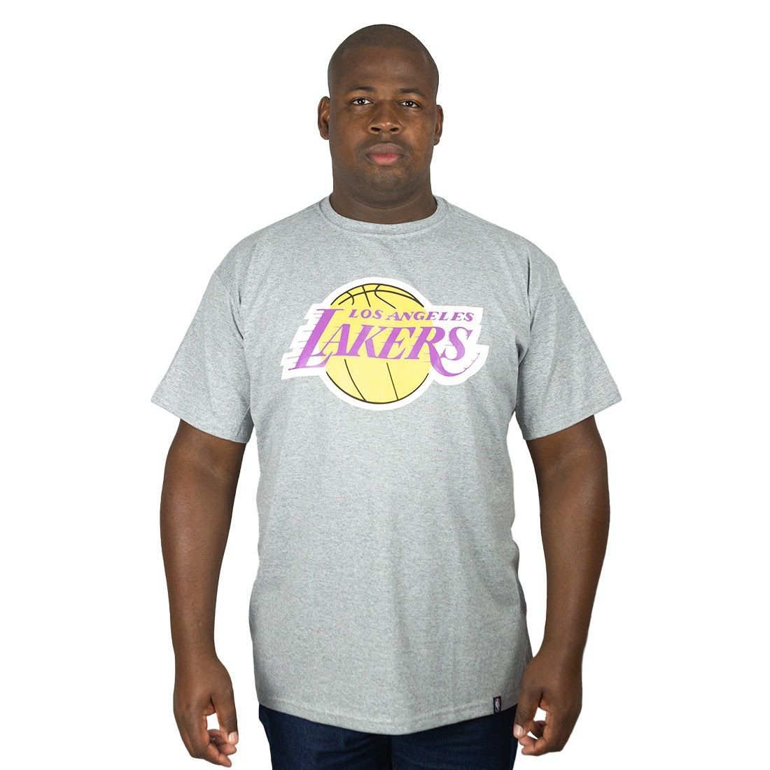 Camiseta NBA Plus Size Lakers Cinza