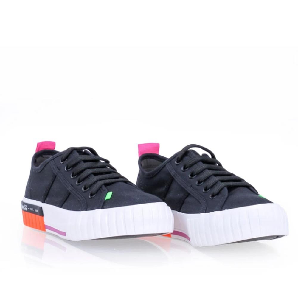 Tênis Casual Feminino Coca-Cola Shoes Copacabana - Preto Preto 2