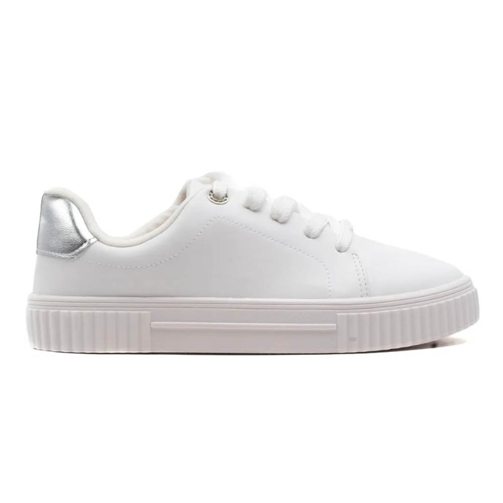 Tênis Feminino Vizzano Casual Detalhe- Branco/ Cinza Branco 1