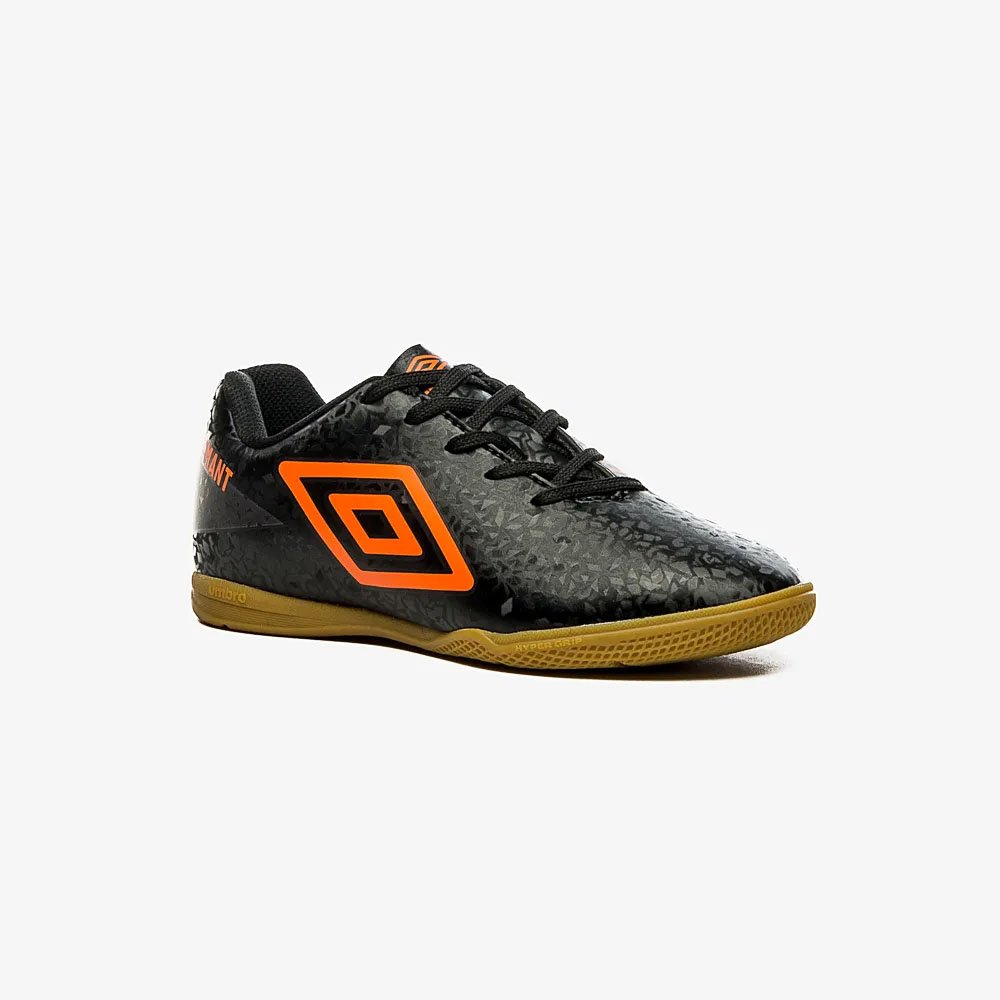Chuteira Futsal Umbro Adamant Jr- Preto/ Laranja Preto 2