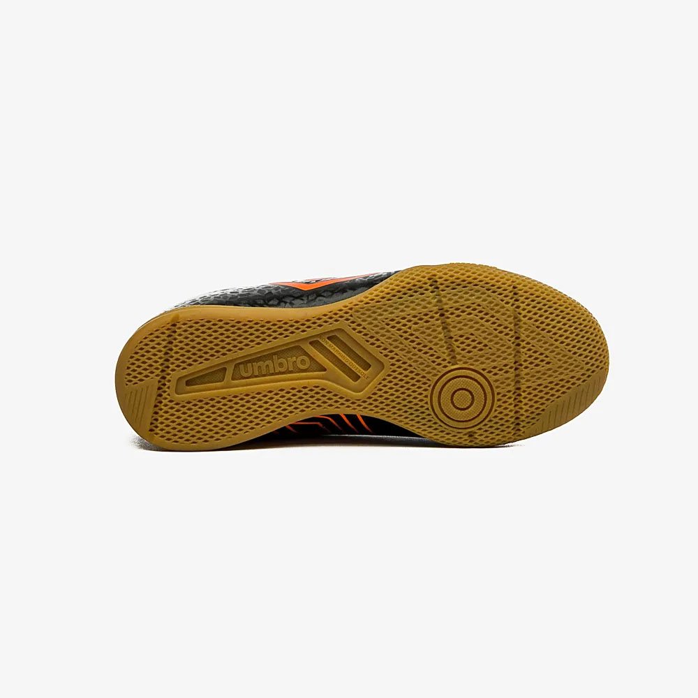 Chuteira Futsal Umbro Adamant Jr- Preto/ Laranja Preto 6