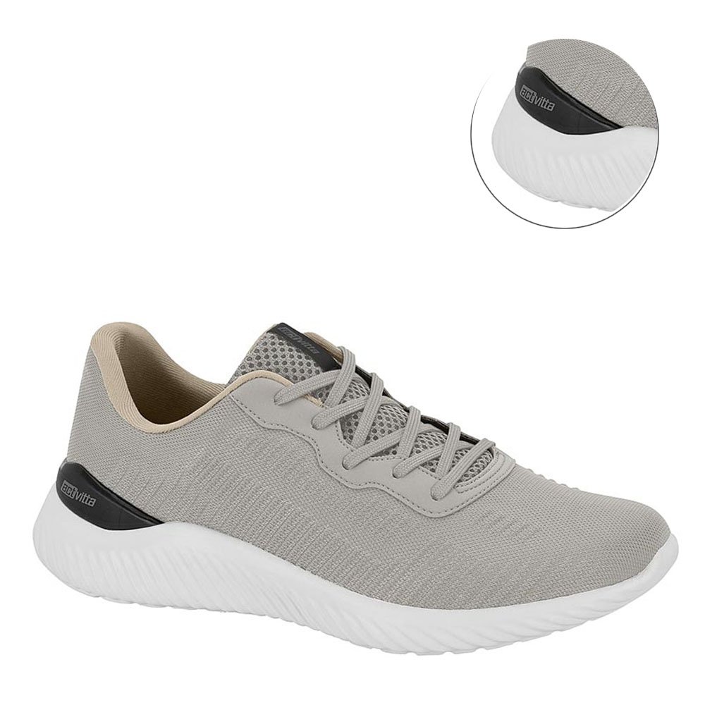 Tênis Actvitta Esportivo Casual Masculino- Gelo Cinza 2