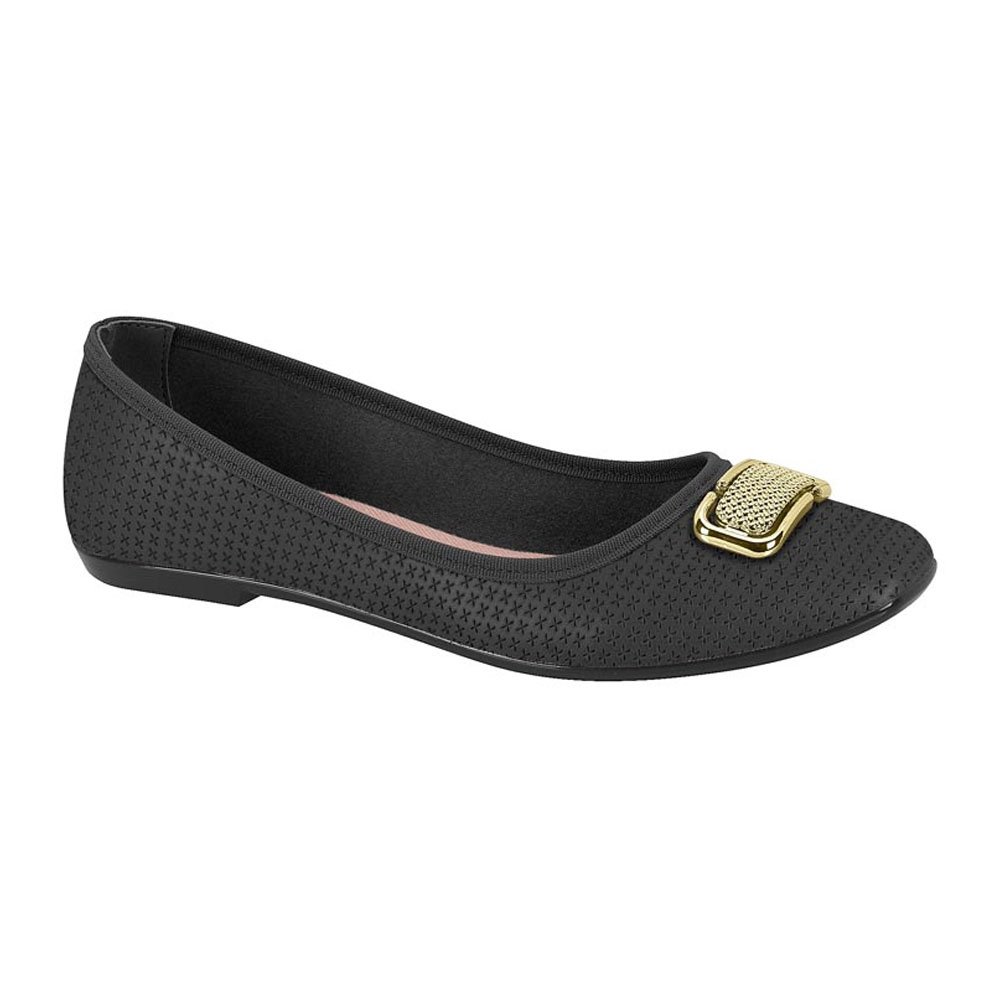 Sapatilha Moleca Feminina Firenze Napa- Preto Preto 1