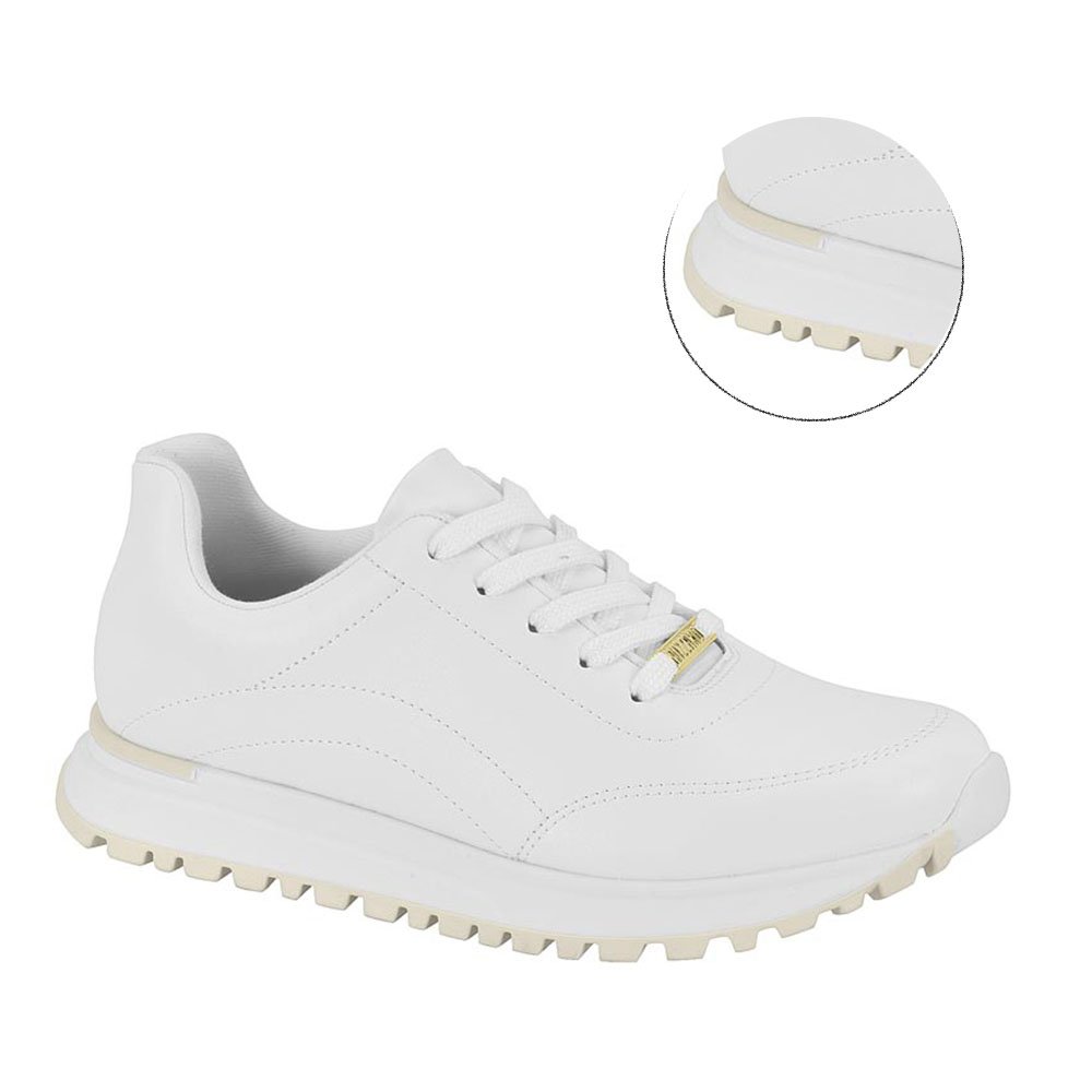 Tênis Feminino Vizzano Flatform Casual- Branco Branco 2