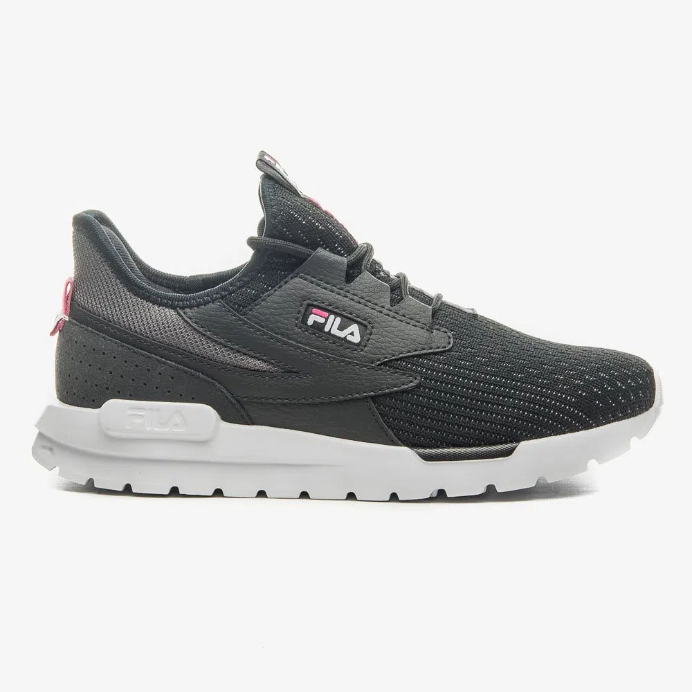 Tênis Fila Tr-Knit Feminino - Preto/ Rosa Preto 1