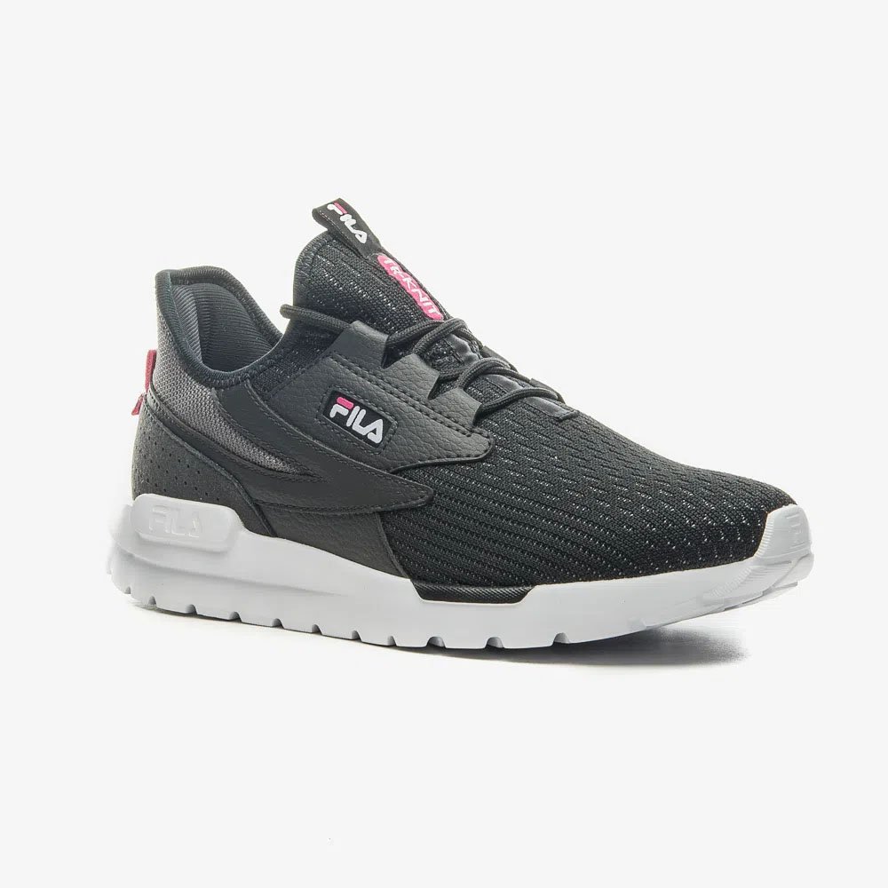 Tênis Fila Tr-Knit Feminino - Preto/ Rosa Preto 2