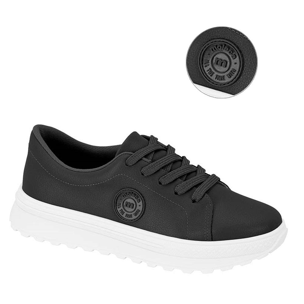 Tênis Moleca Floather Classic Flatform- Preto Preto 1