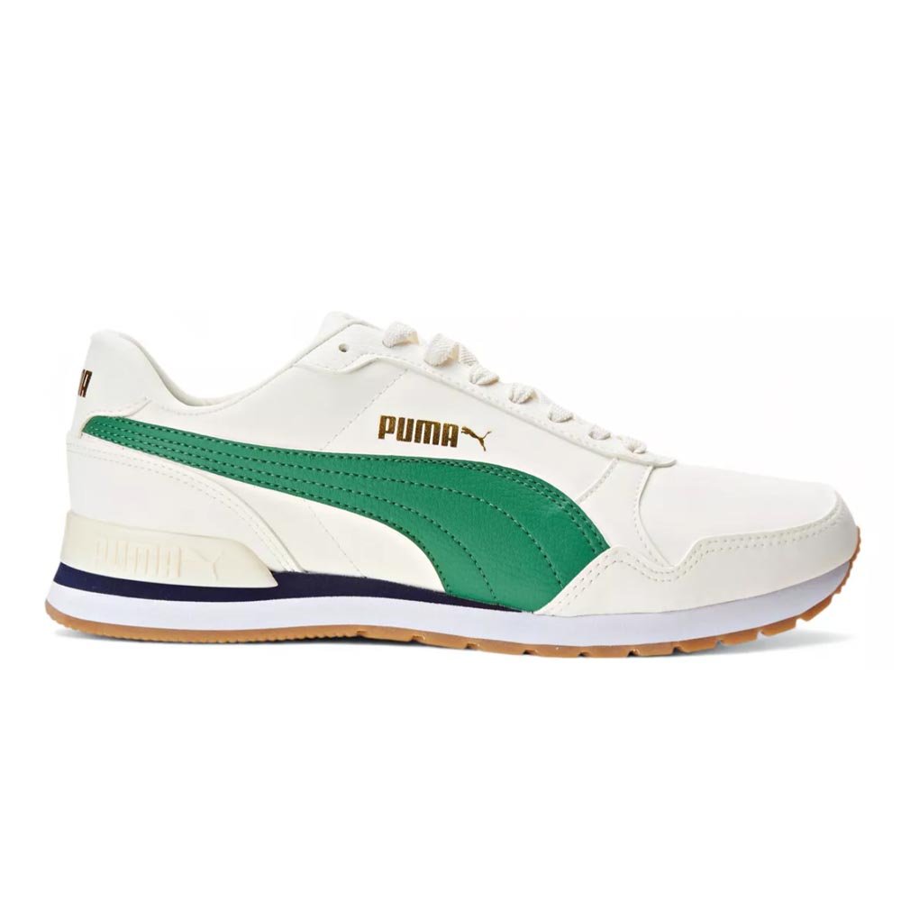 Tênis Puma Masculino St Runner V2 - Branco Verde Branco/Verde 3