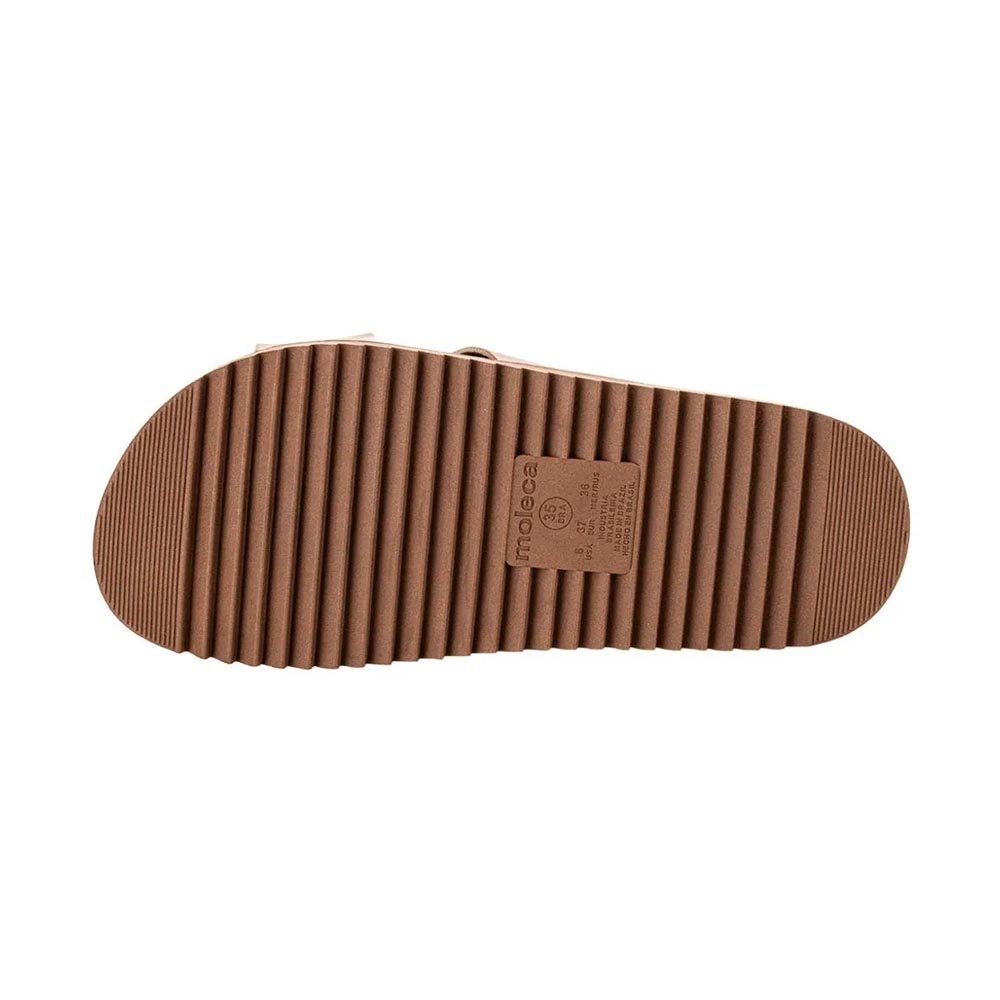 Papete Tamanco Feminino Flat Moleca- Dourado Dourado 2