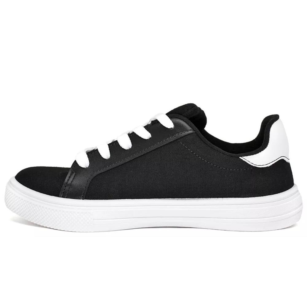 Tênis Feminino Moleca Casual Urbano - Preto/ Branco Preto/Branco 3