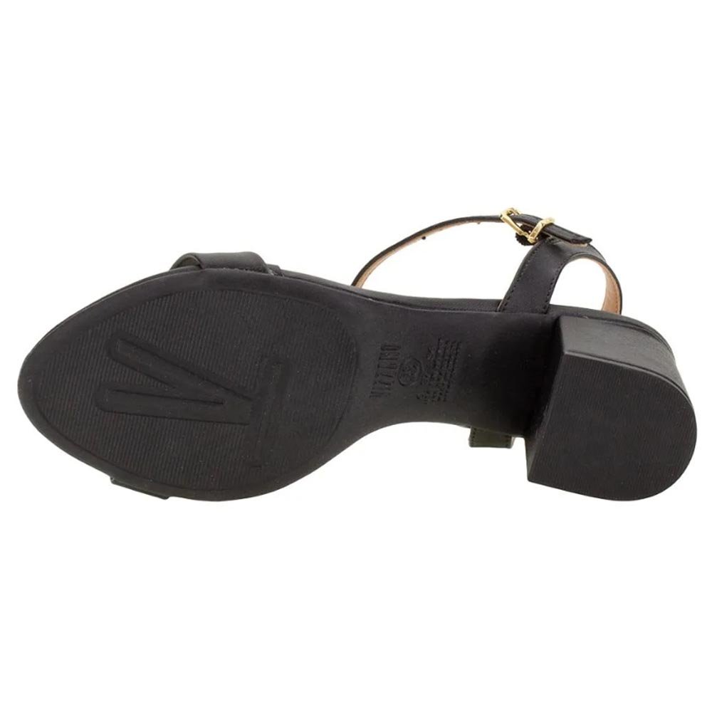 Sandália Feminina Vizzano Casual Salto Grosso - Preto Preto 4