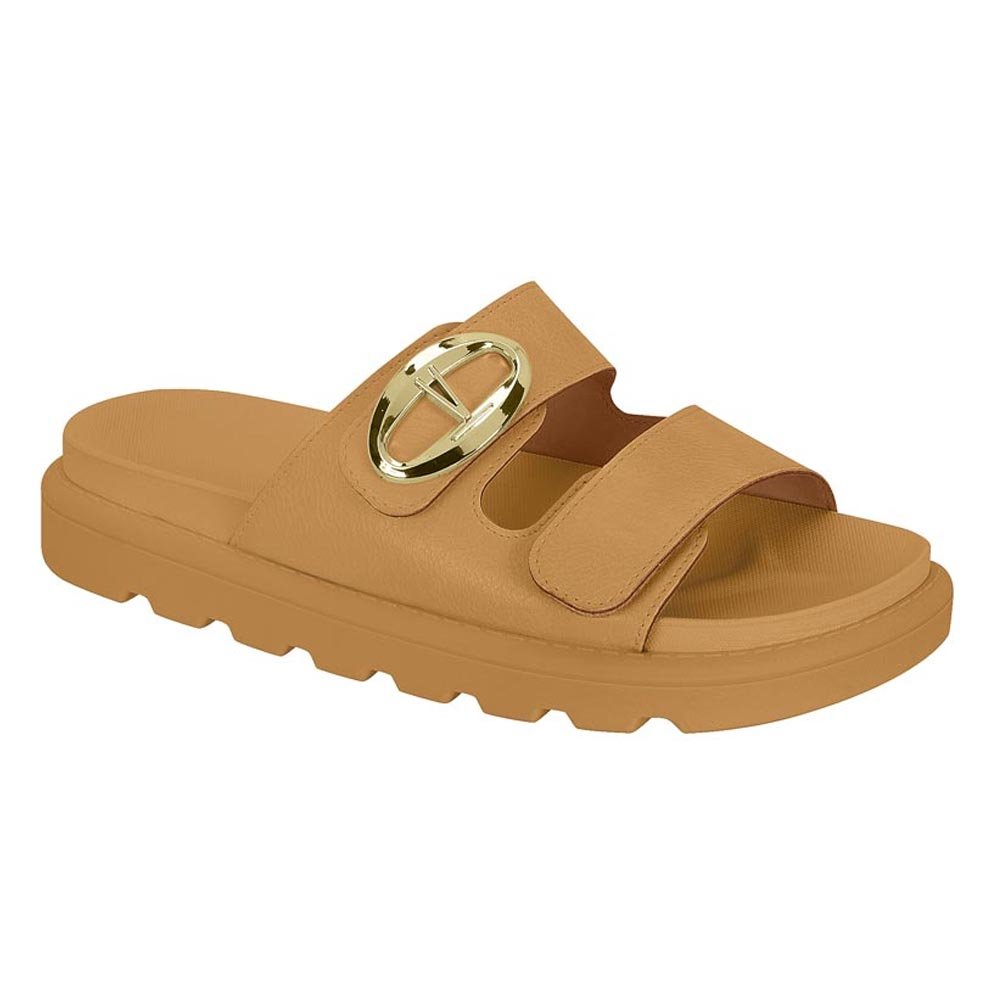 Tamanco Feminino Vizzano Casual Napa Calf - Areia Areia 1