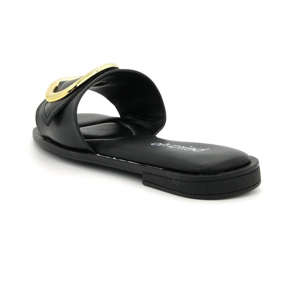 Sandália Beira Rio Conforto Rasteirinha Preto Preto 3