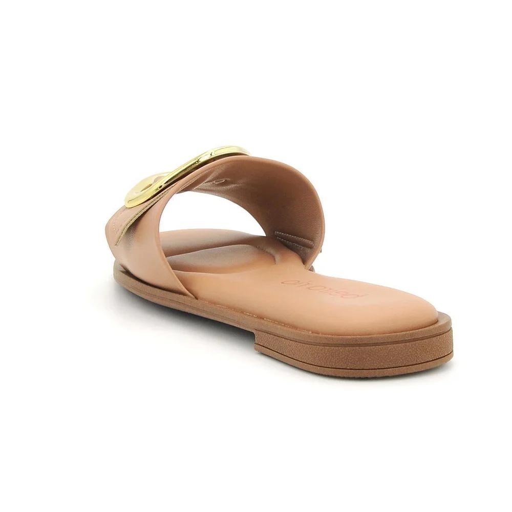 Sandália Beira Rio Conforto Rasteirinha Nude Bege 2