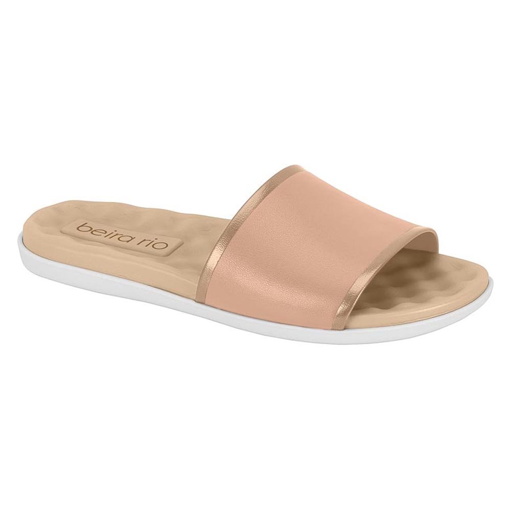 Rasteirinha Beira Rio Sandália Slide Feminino Nude Nude 1