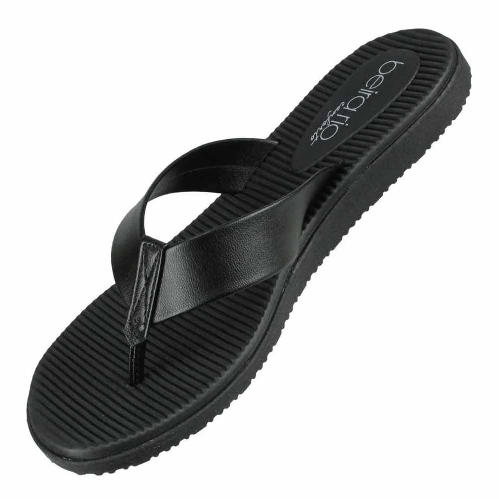 Chinelo de Dedo Beira Rio Feminino Preto Preto 2