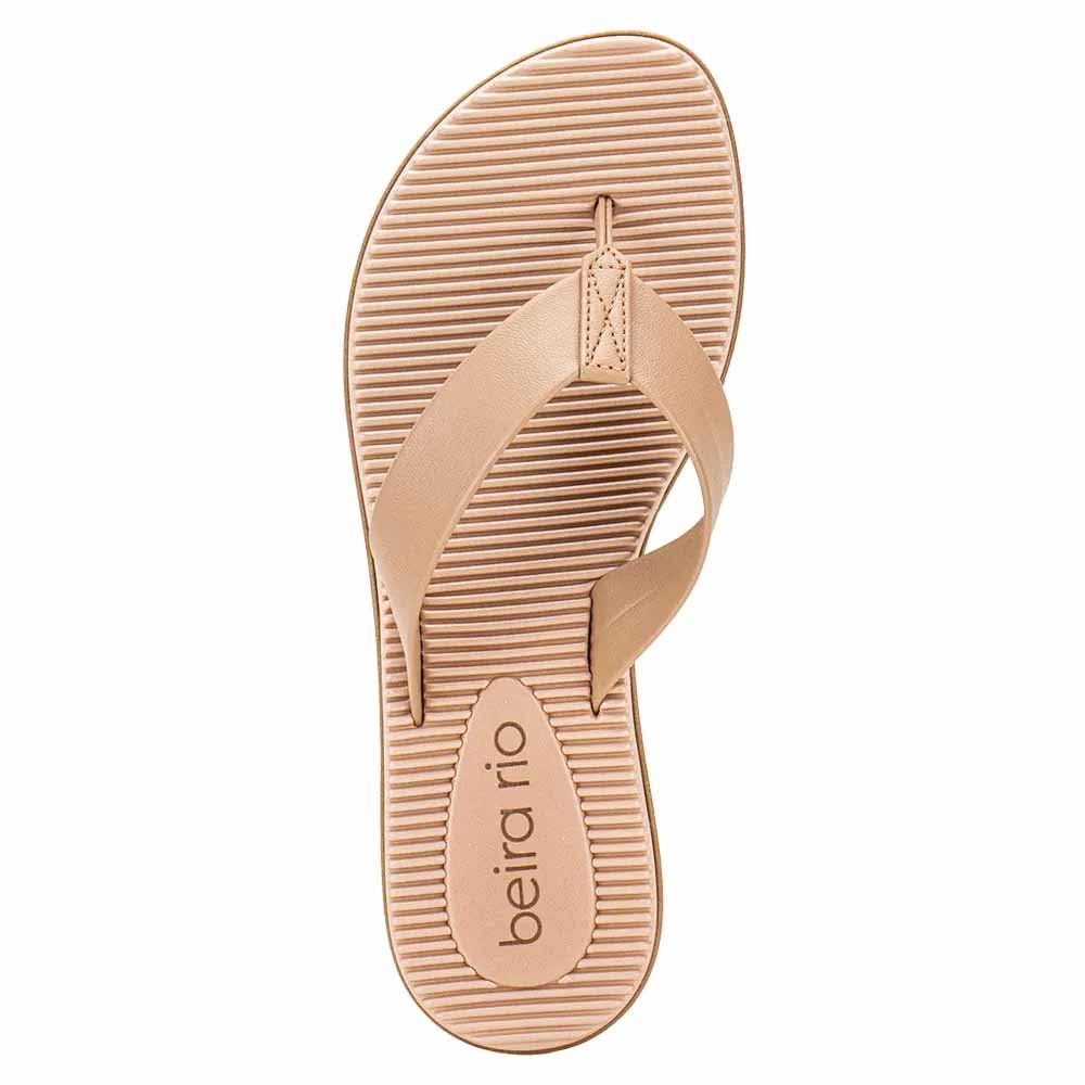 Chinelo de Dedo Beira Rio Feminino Bege Bege 6