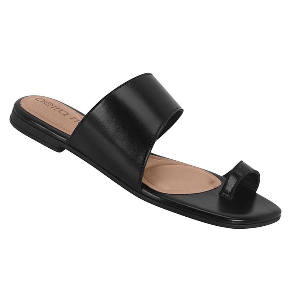 Chinelo Beira Rio Conforto Feminino Preto Preto 2