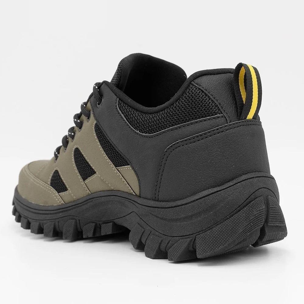 Tênis Trekking Trilha Broncos Adventure Ollie -  Preto/ Oliva Verde/Preto 4