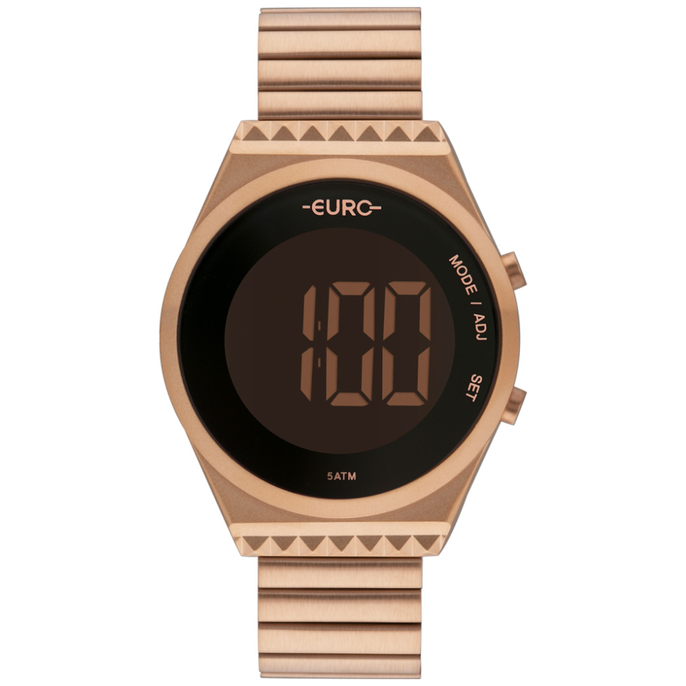 Relógio Euro Feminino Digital Rosé Eubjt016ab/4j Dourado 1