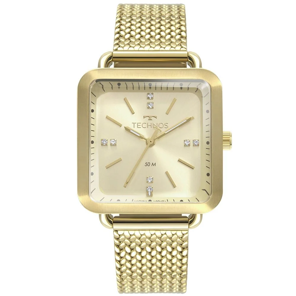 Relógio Technos Fashion Style Feminino 2036MME/4X Dourado 1