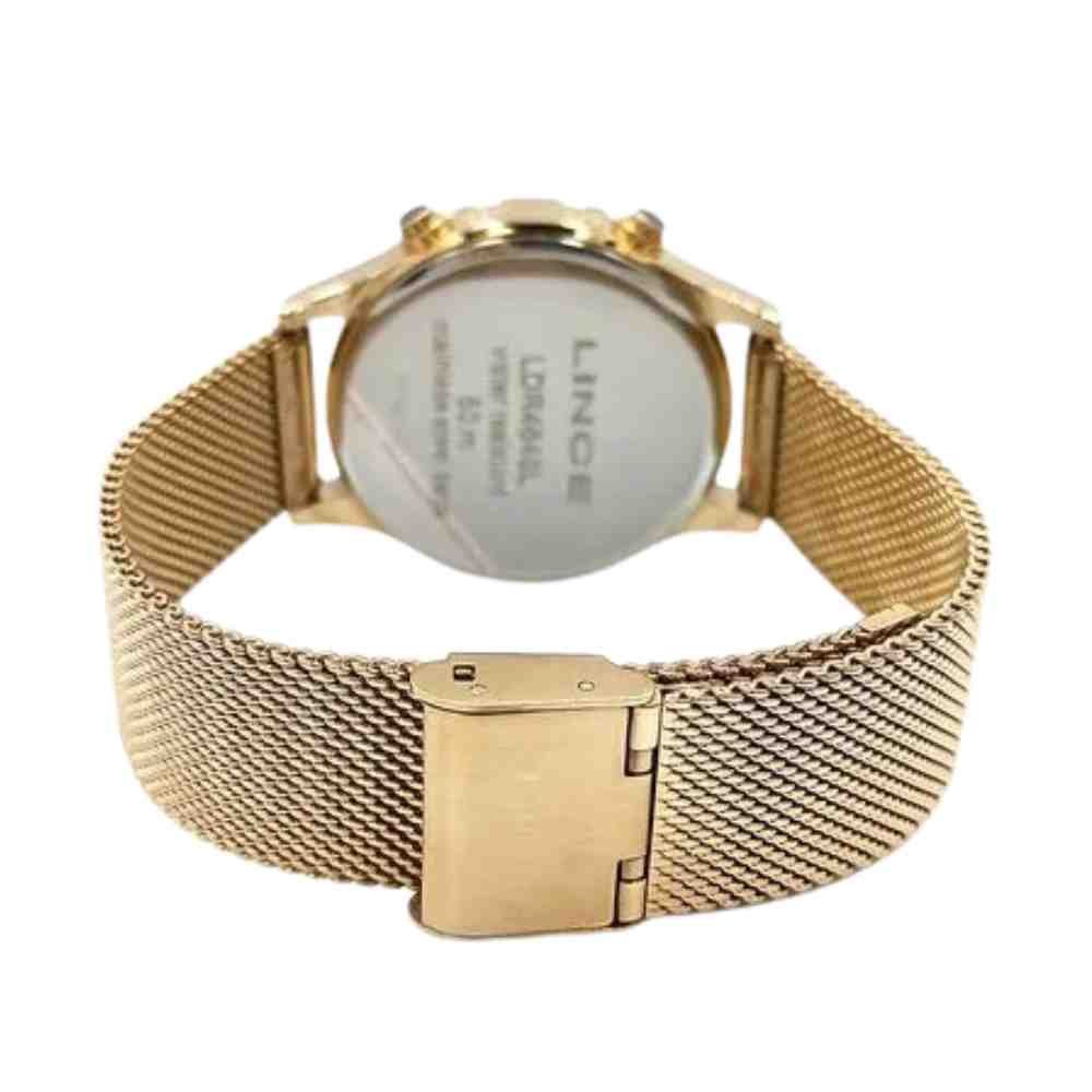 Relógio Lince Led Dourado Feminino LDG4647L PXKX Dourado 3