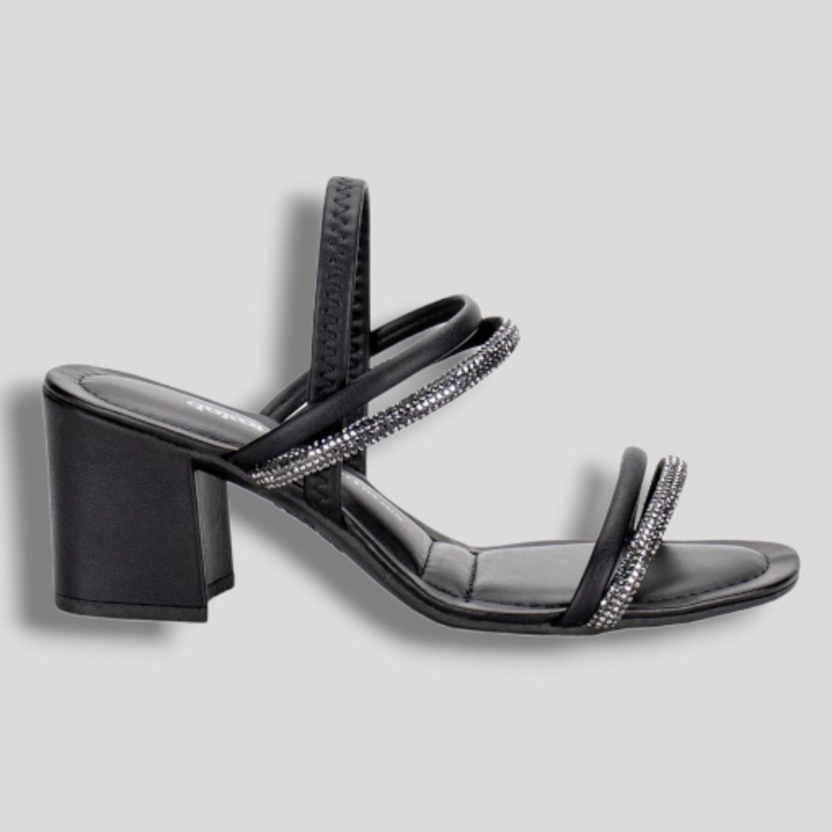 Sandália Dakota Com Tiras Strass 6875 - Feminino Preto 1