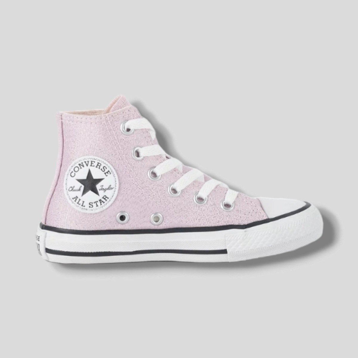 Tênis Converse All Star Chuck Taylor Glitter CK1079 - Juvenil Rosa