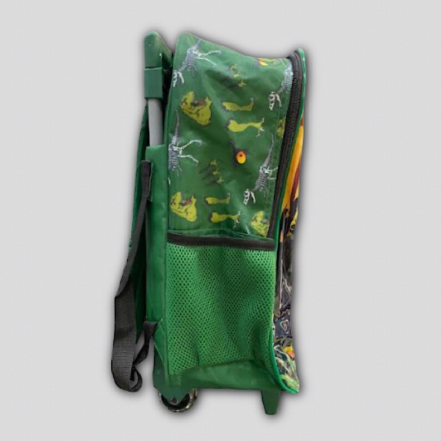 Kit Mochila de Rodinha Luxcel Up4you T-Rex 39342 Verde 3