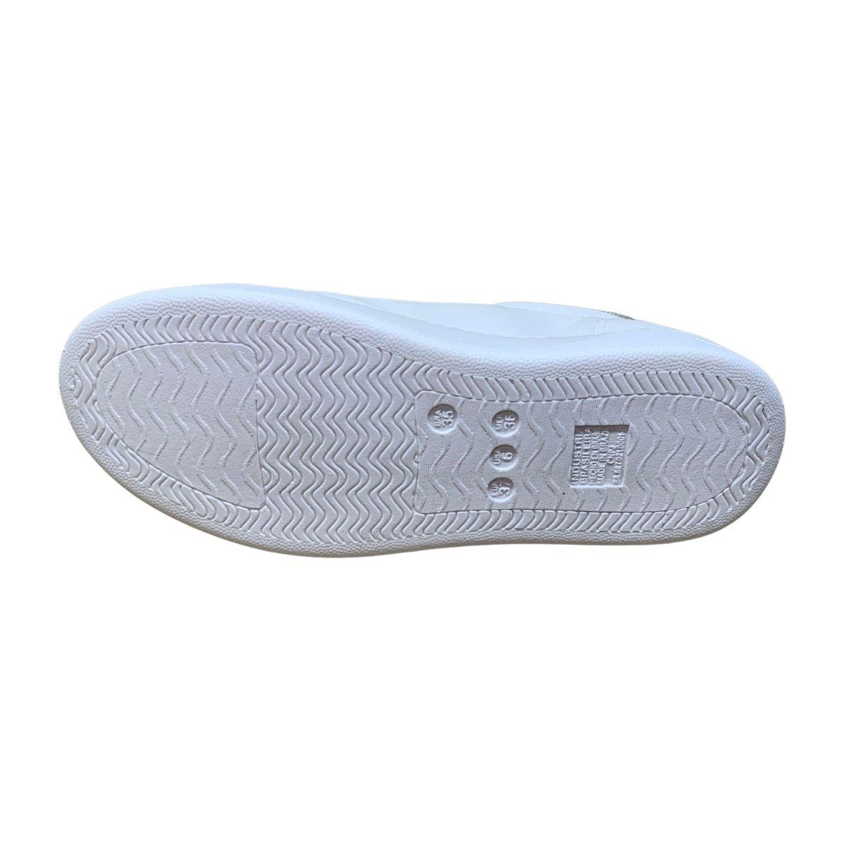 Tenis Casual Via Marte 023002 - Feminino Branco/Dourado 5