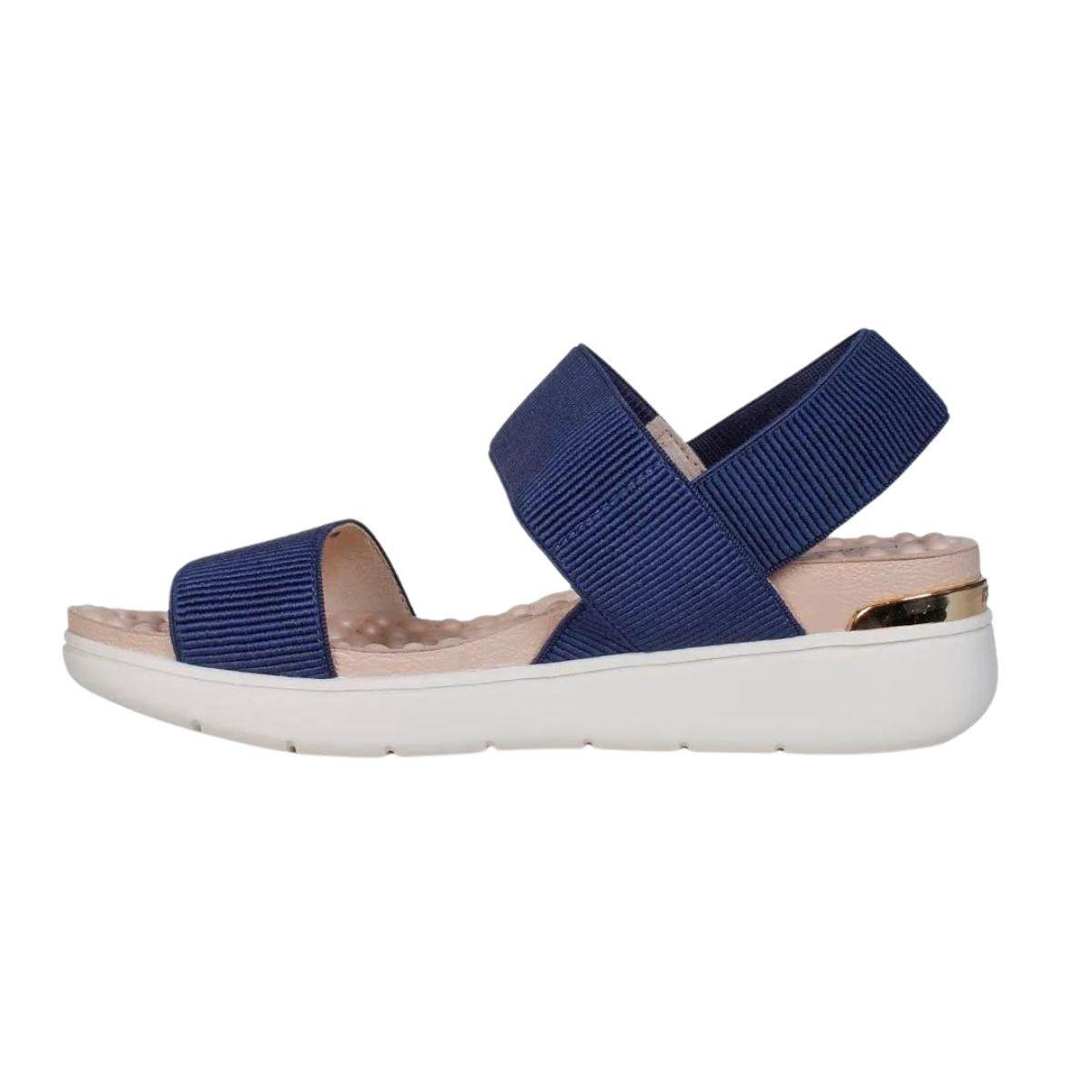 Sandalia Modare Elastico Canelado 7151102  - Feminino Azul 2