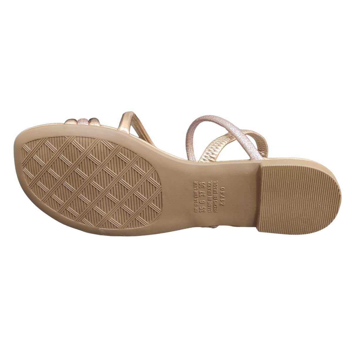 Sandália Dakota Rasteira 8481 - Feminino Dourado 5
