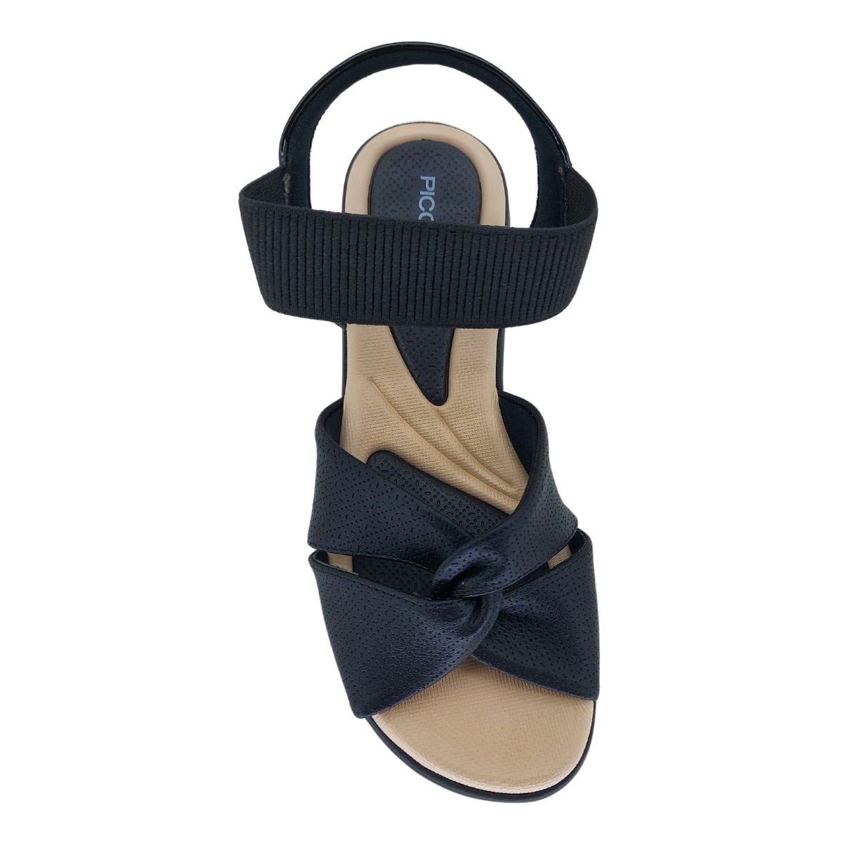 Sandália Piccadilly Anabela Joanete 540378 - Feminino Preto 4