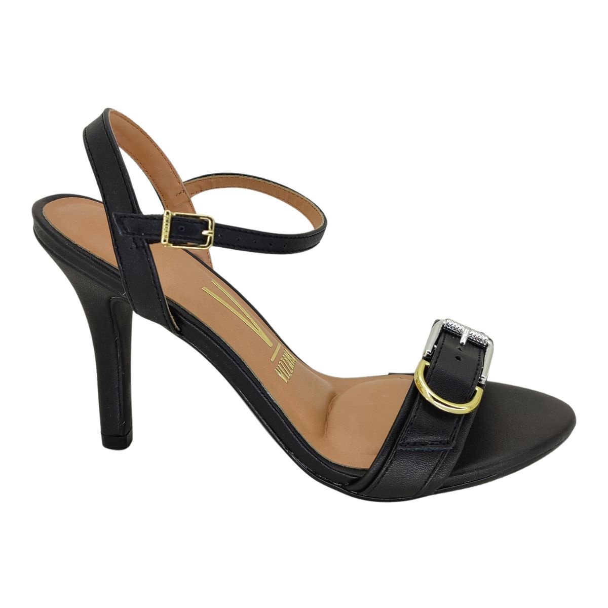 Sandália Vizzano Salto Médio 62491008 - Feminino Preto 2