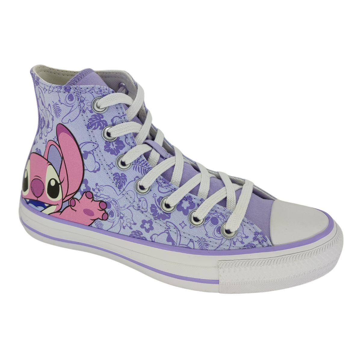 Tênis All Star Converse Stitch Cano Alto CK1379 Unissex Lilás 1